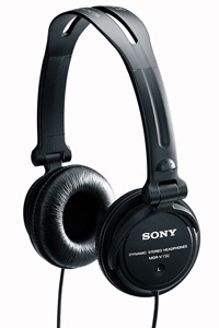 Sony Hörlurar DJ MDR-V150 Svart