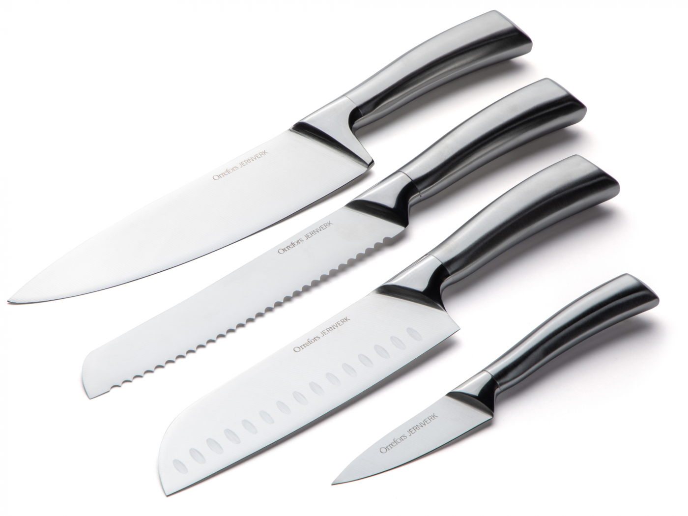 Orrefors Jernverk 4-pack knivar, Stål