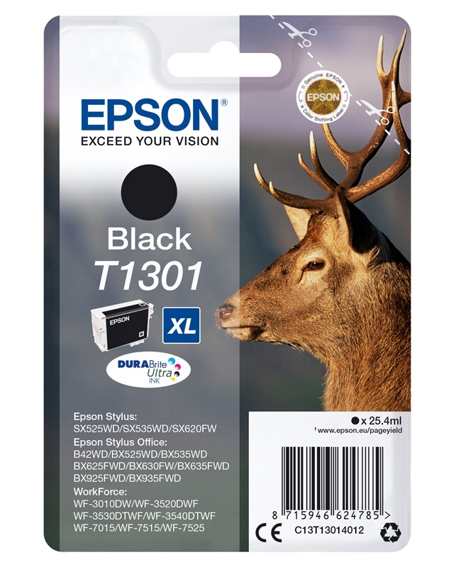 Epson Stag Enpack svart T1301 DURABrite Ultra-bläck