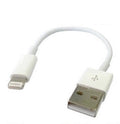 USB-kabel kompatibel med Lightning, 13 cm, vit