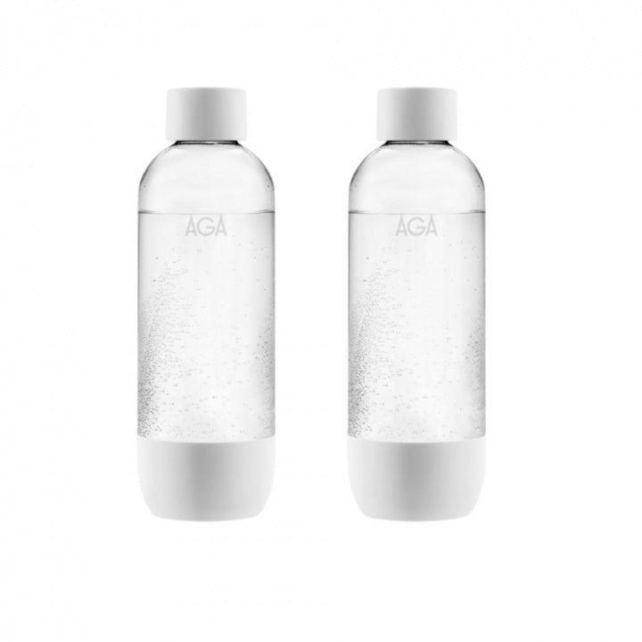 2-pack AGA AQVIA PET-flaska, 1L (Vit) BF 2025
