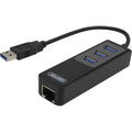 nätverksadapter, 1xGigabitRJ45, 1xUSB3 A ha, 3x USB3 ho, svart (Y-3045)
