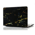 Hårdplastskal marmor, guld/svart för MacBook Pro 13,3 tum A1278