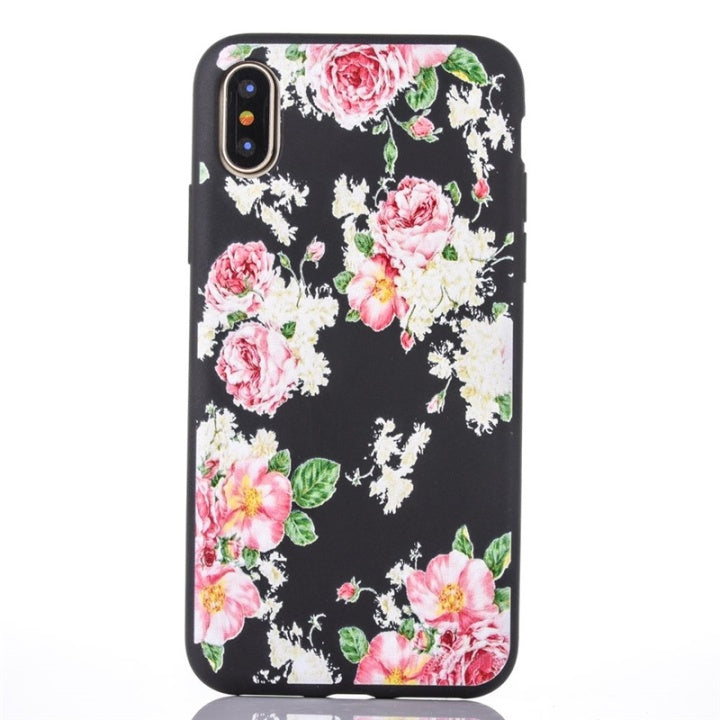 Baksideskal till iPhone X/XS, Flowers