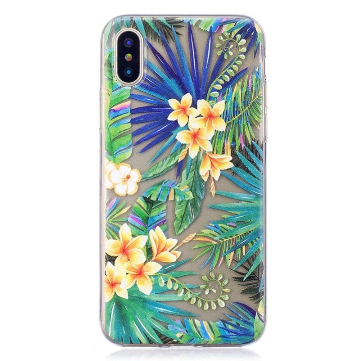 Mjukt TPU skal till iPhone X/XS, Plants