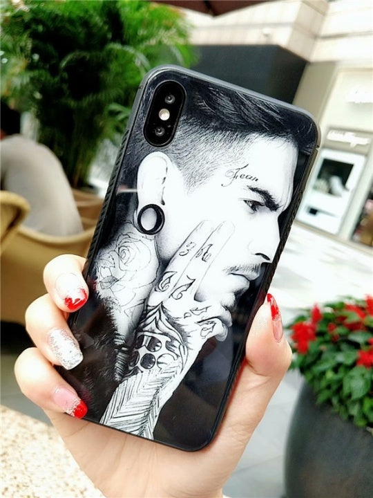 Tempererat glas, TPU,  iPhone 7/8/SE(2nd), Fear