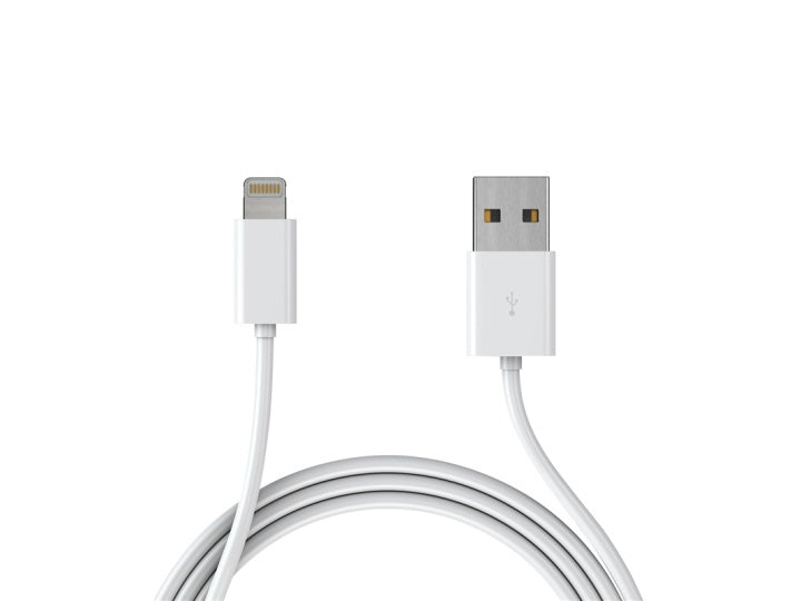 Extra kvalitativ USB-kabel till iPhone och iPad, 1 meter (Vit)