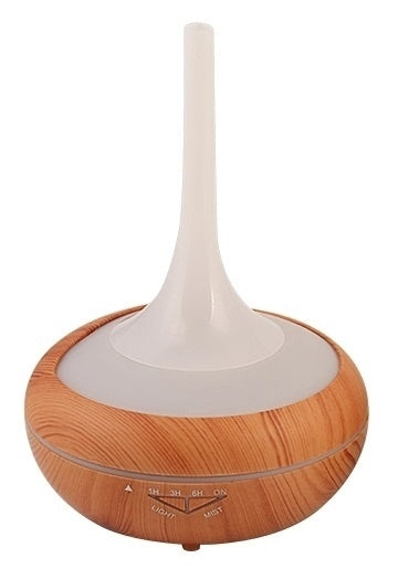 Luftfuktare trä LED-lampa, Ljust trä 240 ml