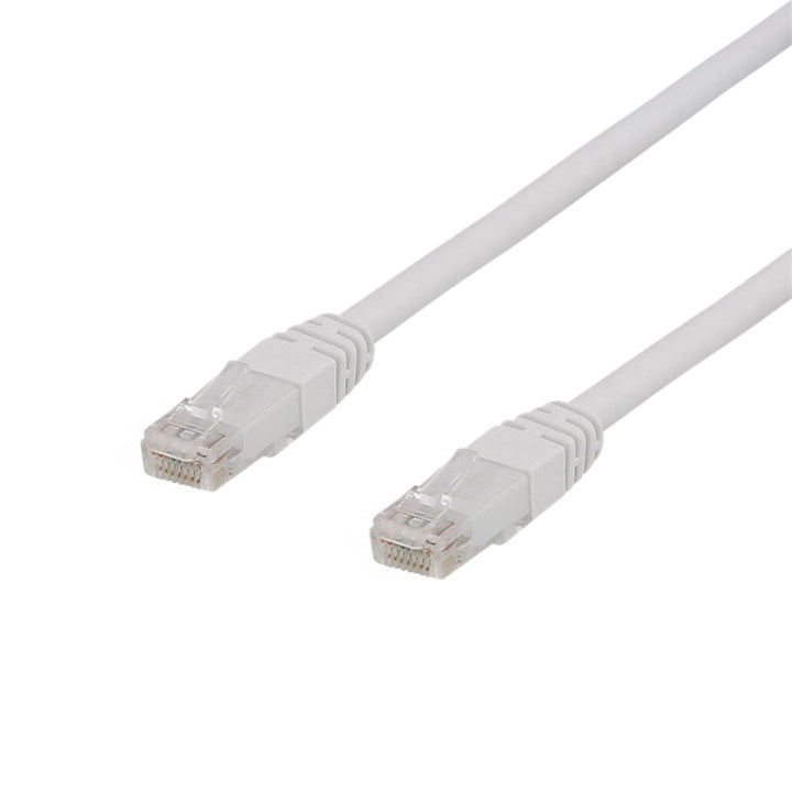 DELTACO U/UTP Cat6a patchkabel, Delta cert, LSZH, 1,5m, vit