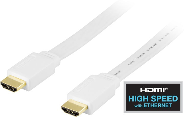 Flat HDMI-kabel med stöd för 3D 3m (HDMI-1030H)