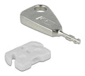 DeLOCK Lås för USB-portar, 5 USB-lås, 2 nycklar, vit