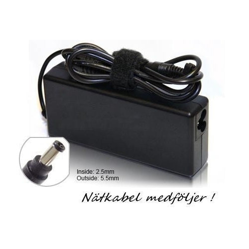 AC Adapter till Fujitsu Siemens, 20V 4.5A 90W (5.5x2.5mm)