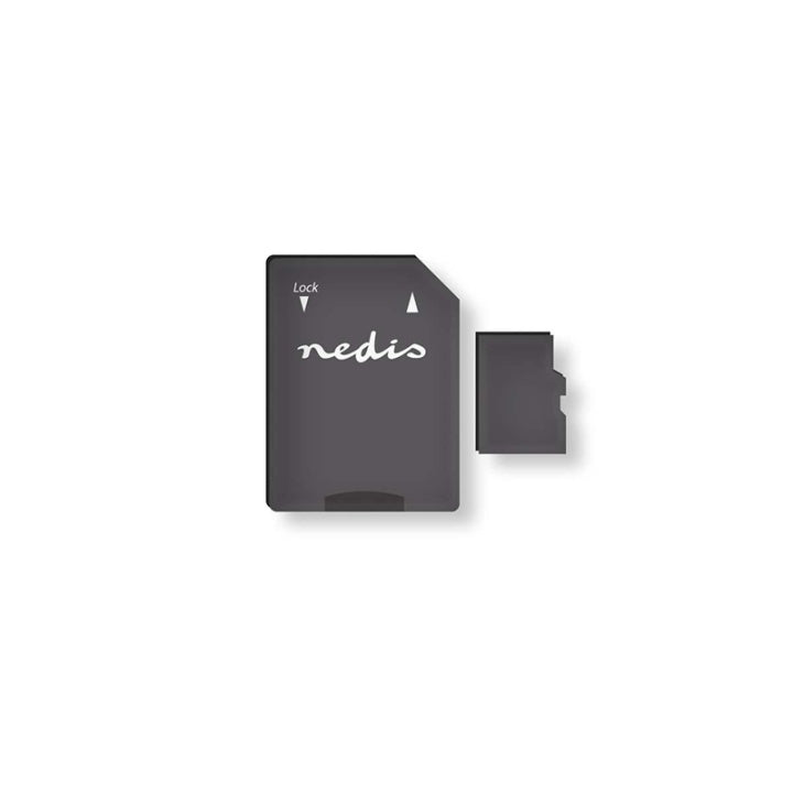 Nedis microSD-minneskort | microSDXC | 64 GB | Skrivhastighet: 45 MB/s | Läshastighet: 100 MB/s | UHS-I | SD-adapter ingår