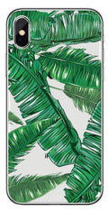 TPU Regnskogsskal Palmblad för iPhone X/XS