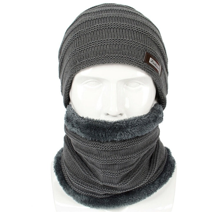 Mössa och Scarf, Grå