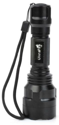 UltraFire Ficklampa 400lm, Svart