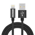 NORDIQZENZ Lightning Textilkabel, 2m, Svart