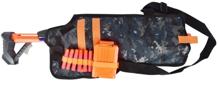 Rygghölster till Nerf, Kamouflage, Grå