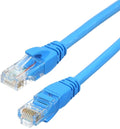 NORDIQZENZ Nätverkskabel UTP RJ45 Cat6 30cm, Blå