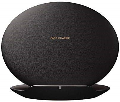 Runt Trådlöst Qi-Laddställ, Fast charge, Svart