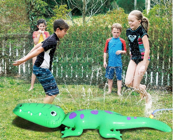 Vattensprutande Krokodil