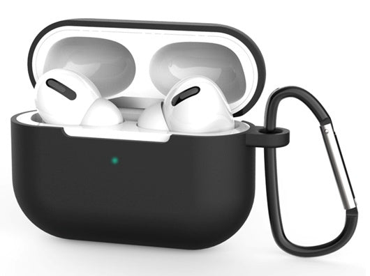 Silikonskal med krok, svart för AirPods Pro