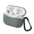 Silikonskal med krok, grå för AirPods Pro