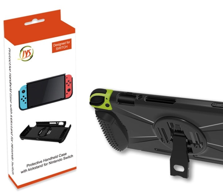 Skyddande skal med ställ för Nintendo Switch, Svart