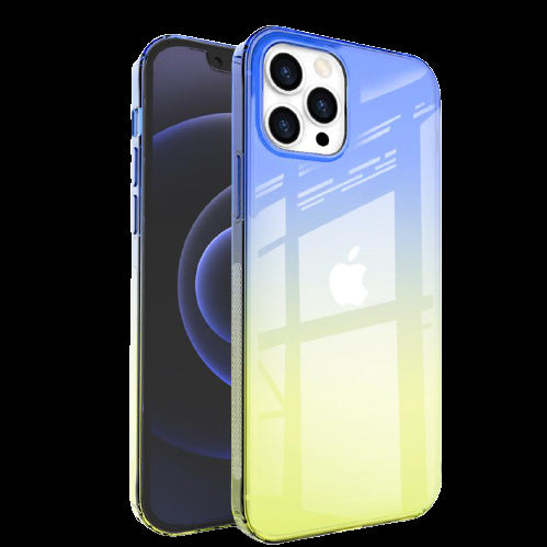 Slimmat skal i TPU till iPhone 13, Blå / Gul