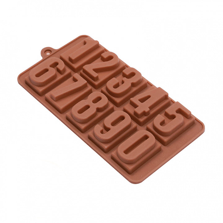 Chokladgjutningsform, Siffror