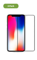 Skärmskydd i 9H härdat glas, 2-pack, svart ram för iPhone 14 Plus