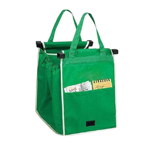 Vikbar och Återanvändbar Shoppingväska, Grön