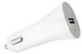 Billaddare med USB uttag, 1A, Vit
