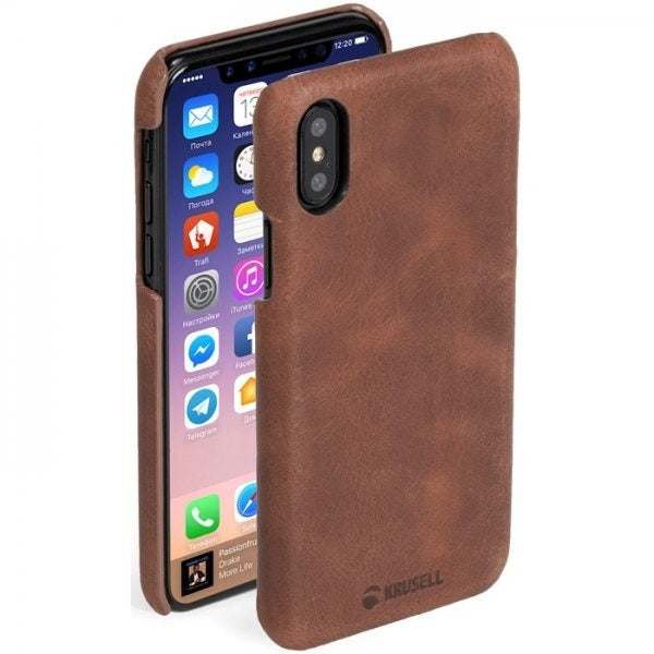 Krusell Sunne till iPhone X/Xs, Cognac