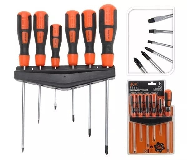 FX Tools Skruvmejselset, 6 delar
