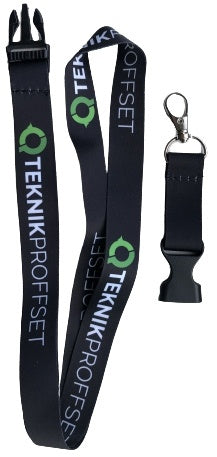 Nyckelband med Teknikproffset-logga, Svart