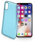 Cellularline mobilskal i TPU-plast, turkos för iPhone X/XS
