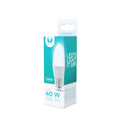 LED-Lampa E27, C37, 6W, 4500K, Vit neutral