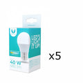 LED-Lampa E27, G45, 6W, 4500K 5-pack, Vit neutral