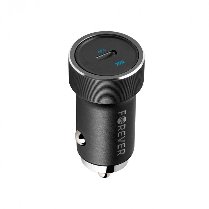 Forever CC-06 PD QC Billaddare 1x USB-C 20W, Svart