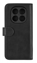 Essentials Xiaomi Redmi Note 14 Pro PU-plånbok, avtagbar, 3 kort, svart