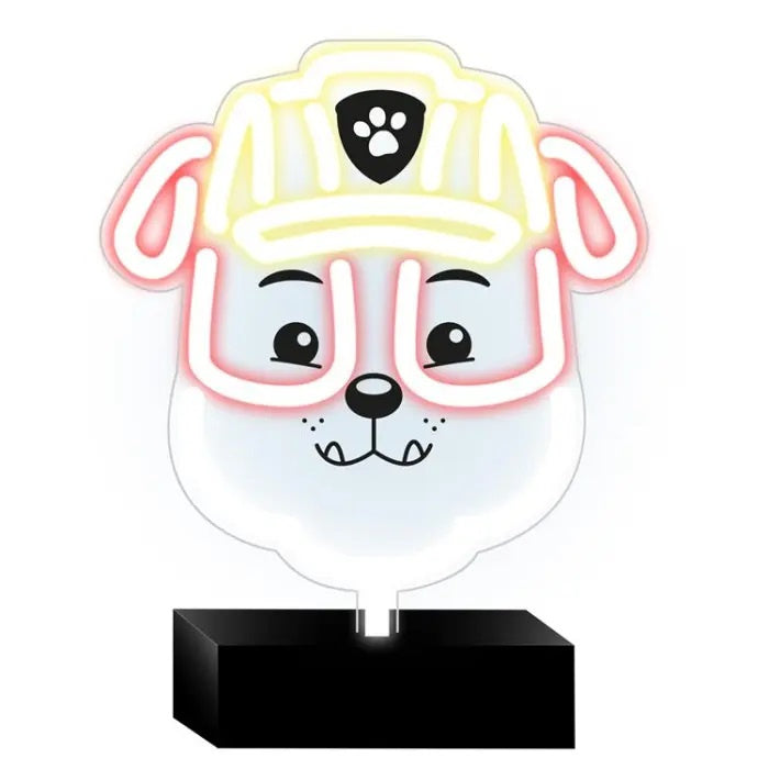 Paw Patrol Bordslampa med Neon LED, Rubble