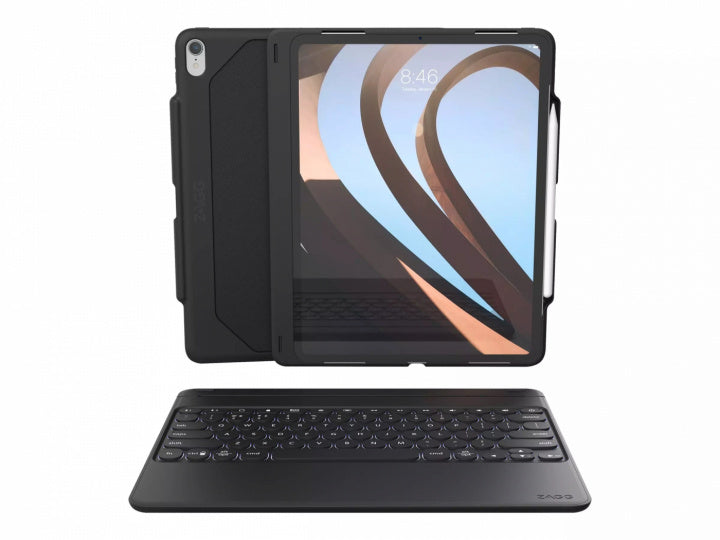 ZAGG Rugged book go till iPad Pro 11", Nordisk layout, Svart