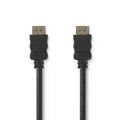 Nedis High Speed HDMI ™ kabel med Ethernet | HDMI™ Kontakt | HDMI™ Kontakt | 4K@30Hz | ARC | 10.2 Gbps | 3.00 m | Rund | PVC | Svart | Kuvert