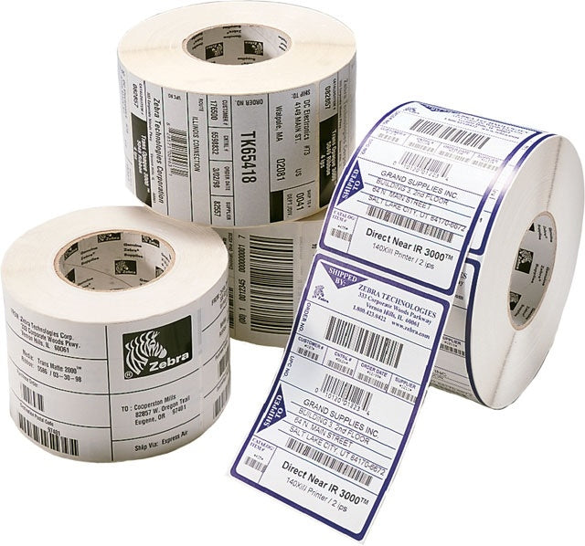 Zebra Z-Perform 1000T, Borttagbar, 51x25 mm 31080 etiketter (6 rullar x 5180) (8