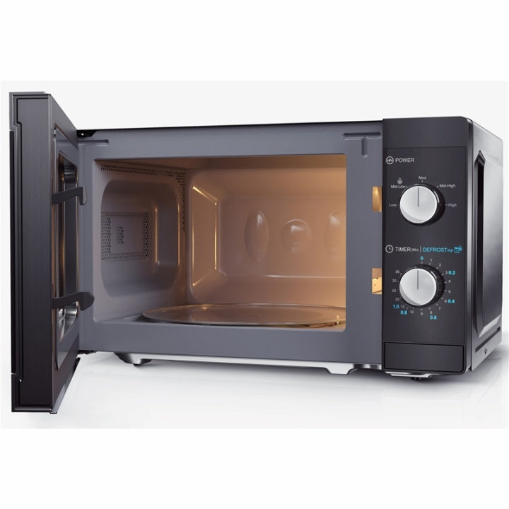 Sharp Microvågsugn 20l Mekanisk panel 800W, Svart