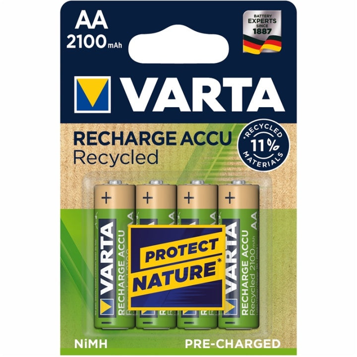 VARTA Batteri AA 4 st 2100 mAh - Uppladdningsbara