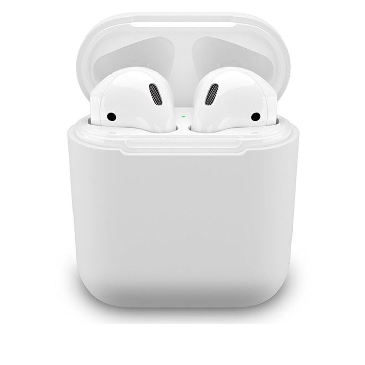 Skyddsfodral i silikon för Apple AirPods, vit