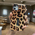 Skal med fingerhållare Leopard för iPhone 12 Pro Max