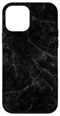 Abstrakt marmorskal, svart för iPhone 12 mini